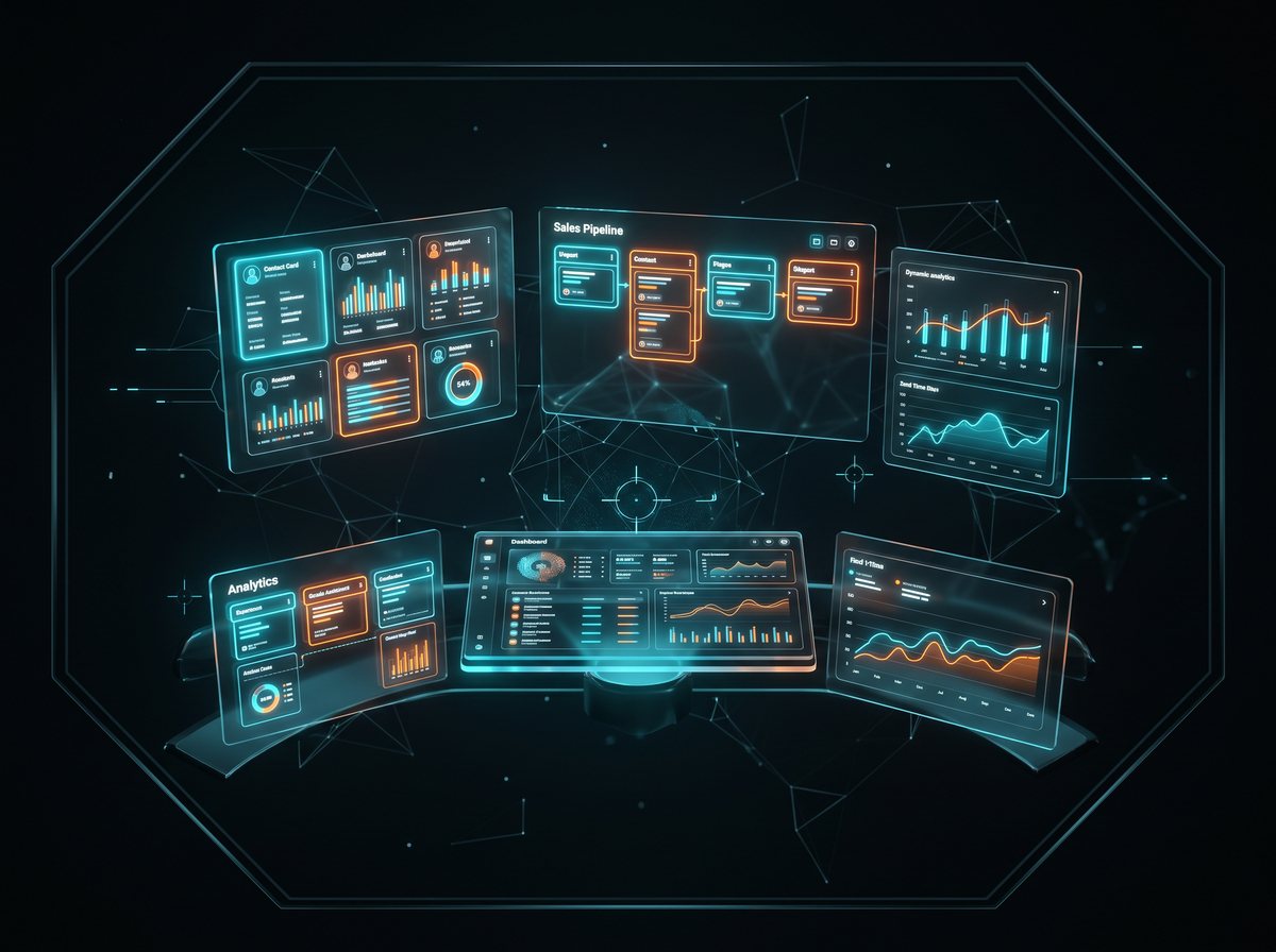Orbit — tableau de bord CRM et prospection holographique