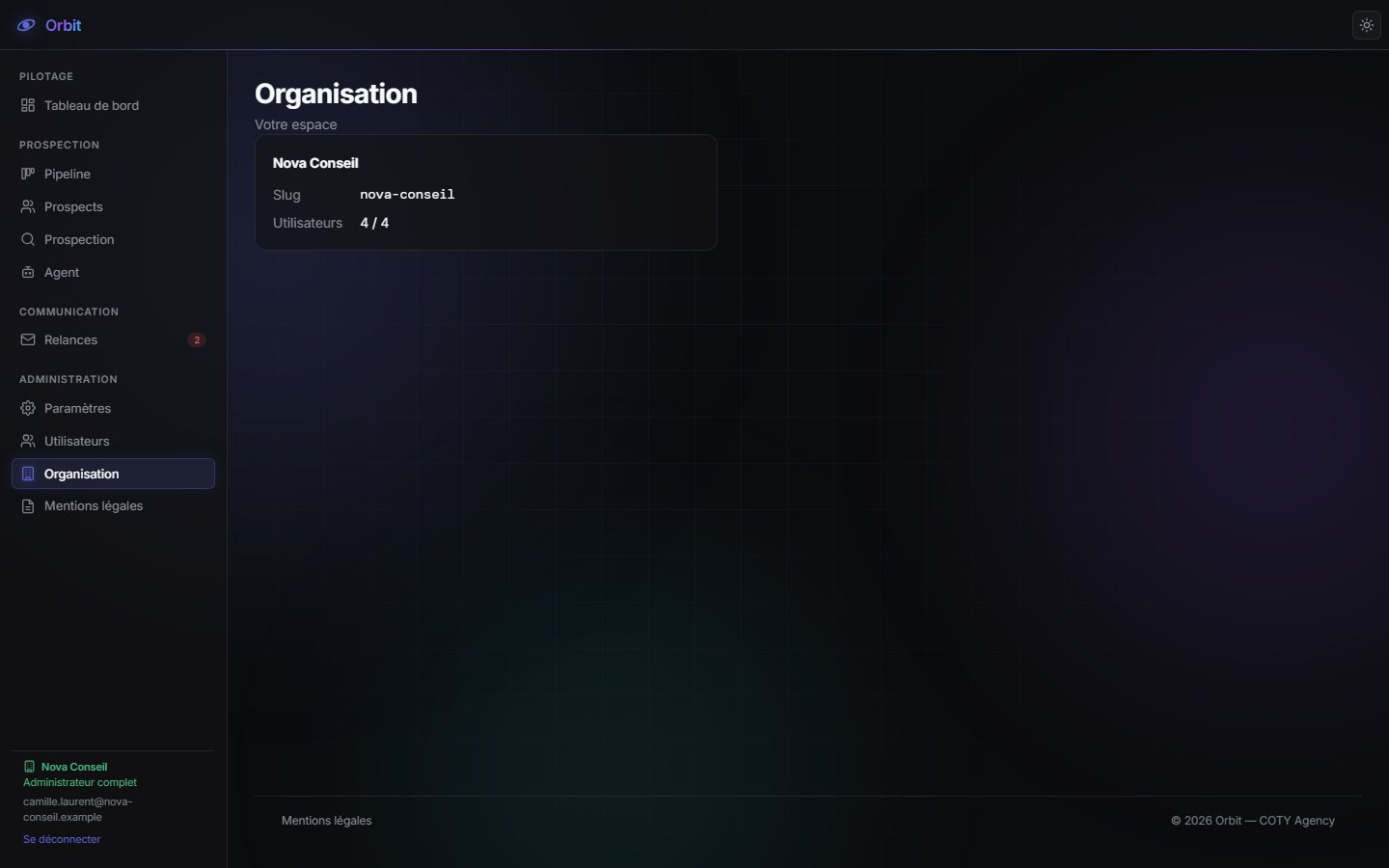 Organisation