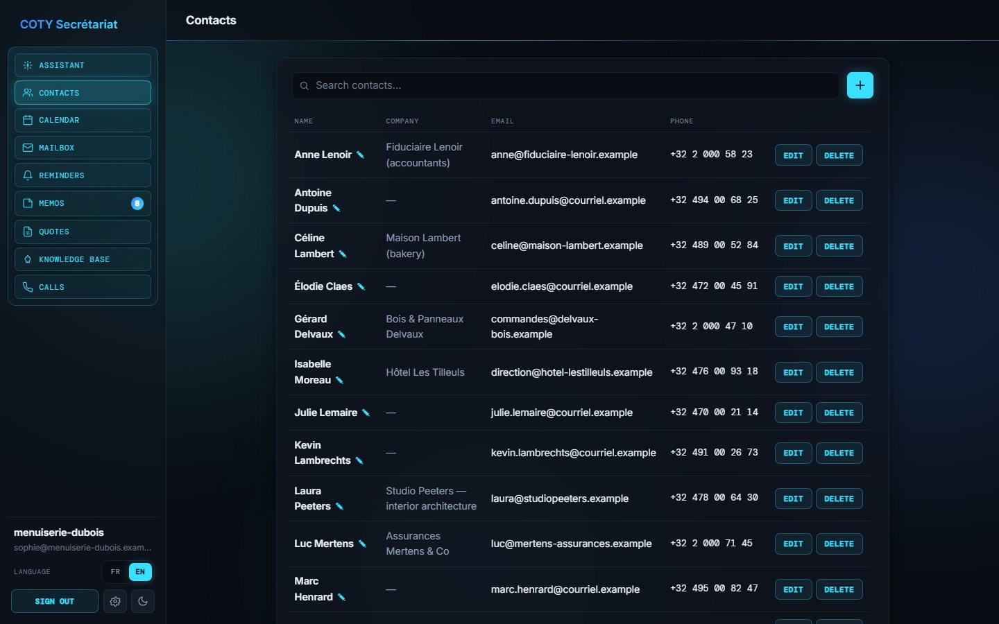 Interface overview