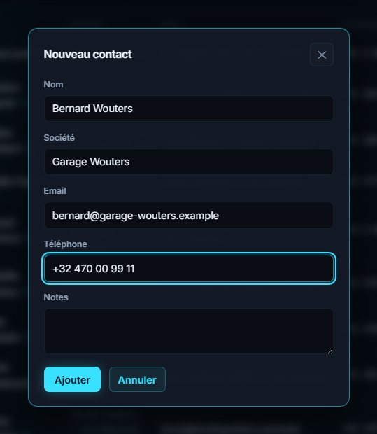 Fiche contact